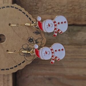 Snowman Earrings